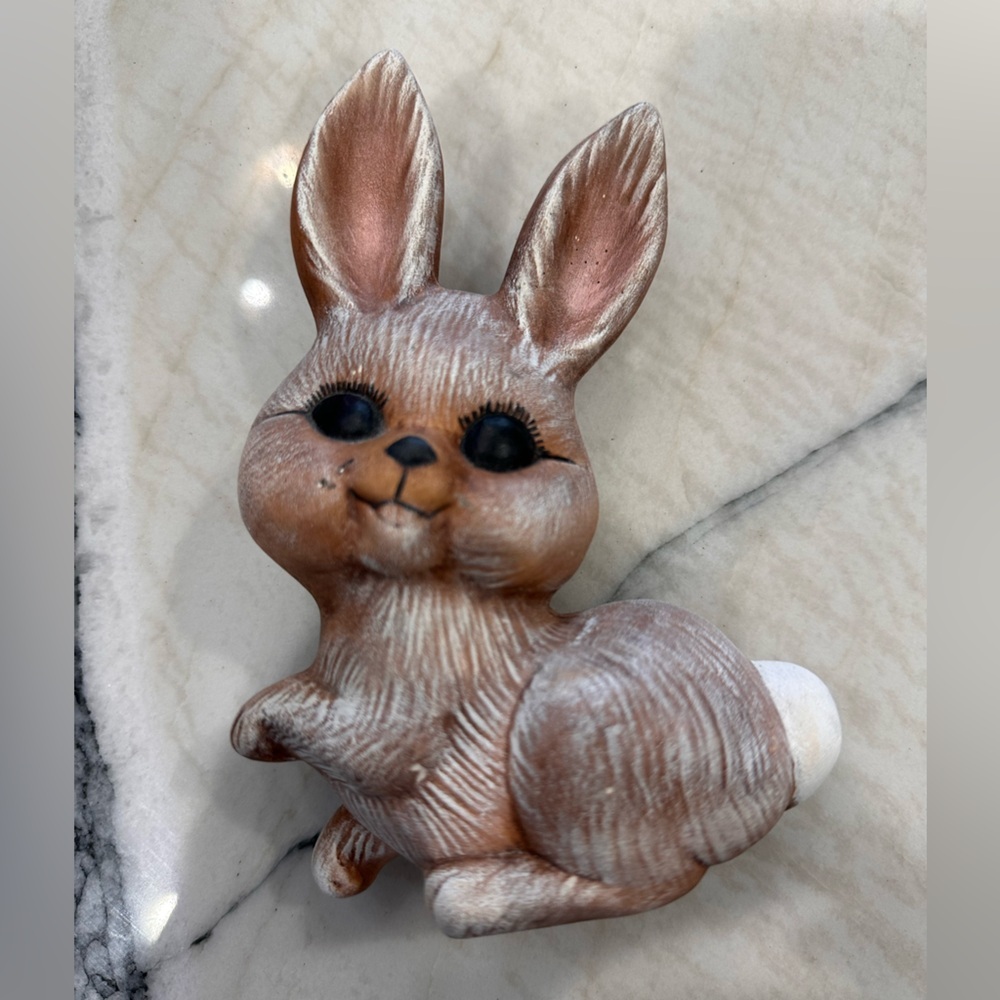 Adorable Brown Bunny Figurine
